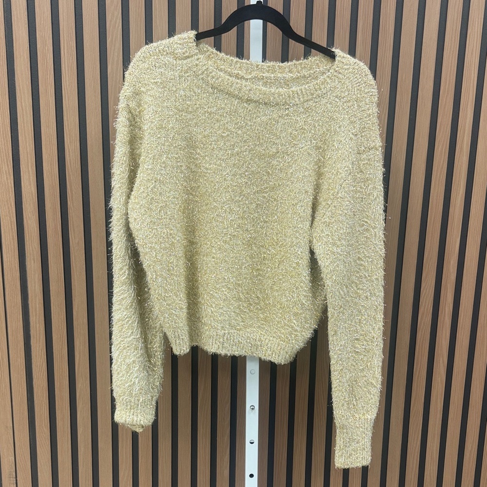 Rachel Zoe Textured Cream Sweater